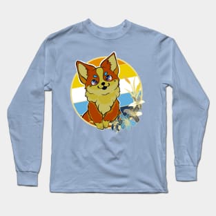 Aromantic asexual corgi Long Sleeve T-Shirt